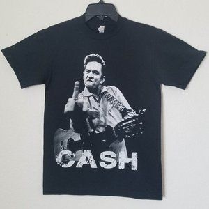 New "Johnny Cash Middle Finger" Unisex T-Shirt. Available From Small–2XL